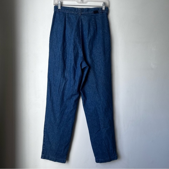 Vintage 90s Lee Casuals Denim Trouser Style Tapered Leg Jeans 8 Petite - Picture 3 of 4